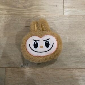 Cute Brown Labubu Plush Keychain